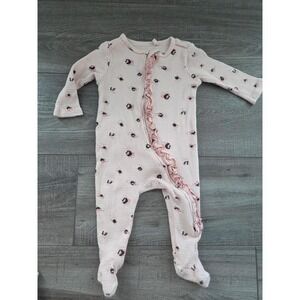 Jessica simpson baby girl footed sleeper 3-6 mos